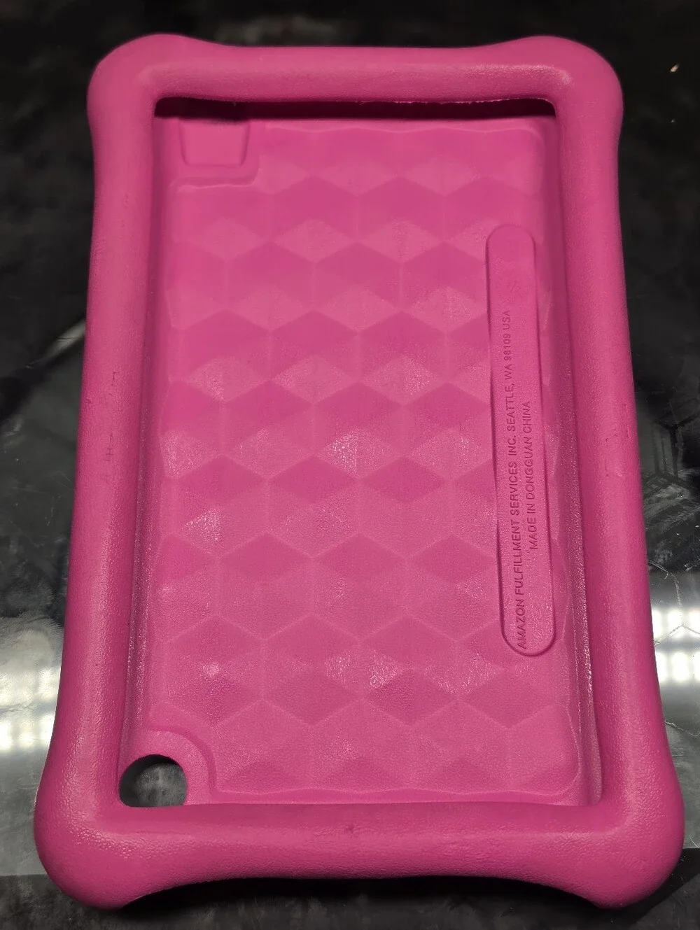 Amazon Fire 7 Kids Pink Silicone Protective Case Shockproof Impact - 2017